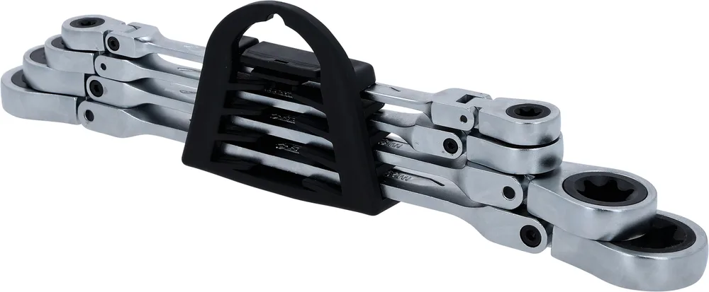 Súprava kĺbových dvojitých račňových očkových kľúčov COMPETITION, 4-dielna KS Tools 512.0204
