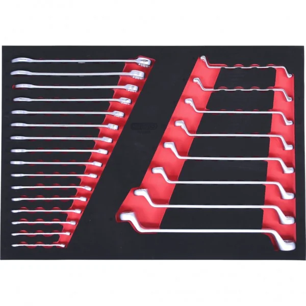 Súprava kľúčov, 24-dielna, v 1/1 penovej vložke KS Tools 711.0027