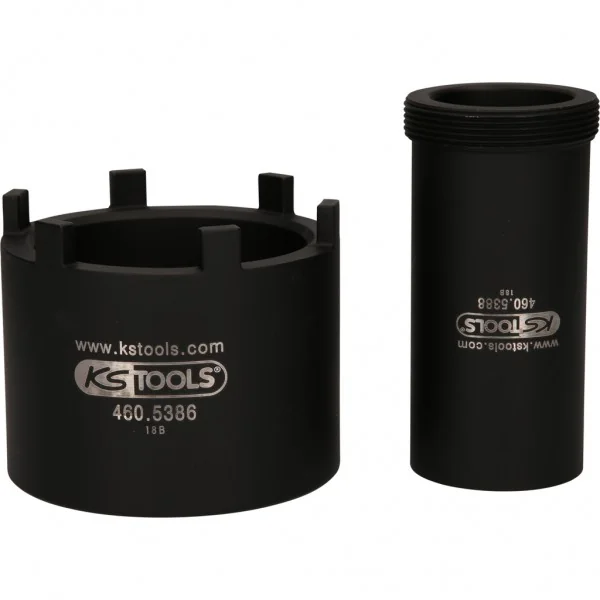Súprava kľúčov na drážkové matice s vodiacou rúrou pre Mercedes, Ø 75 mm, 2-dielna KS Tools 460.5630