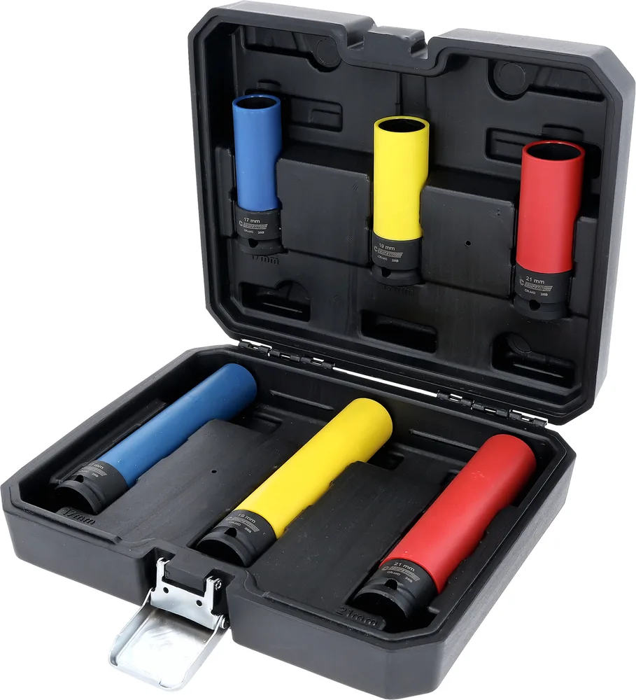 Súprava krátkych šesťhranných rázových hlavíc COMPETITION 1/2", 6-dielna KS Tools 512.0106