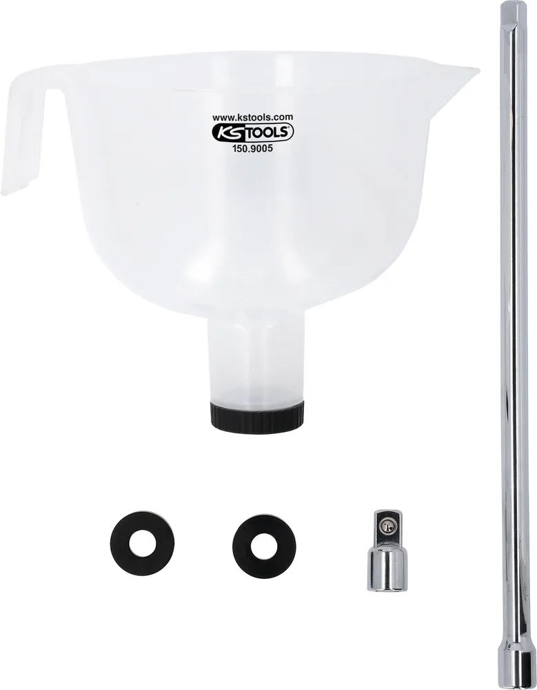 Súprava lievika na zachytávanie oleja s predĺžením 3/8", 5-dielna KS Tools 150.9005