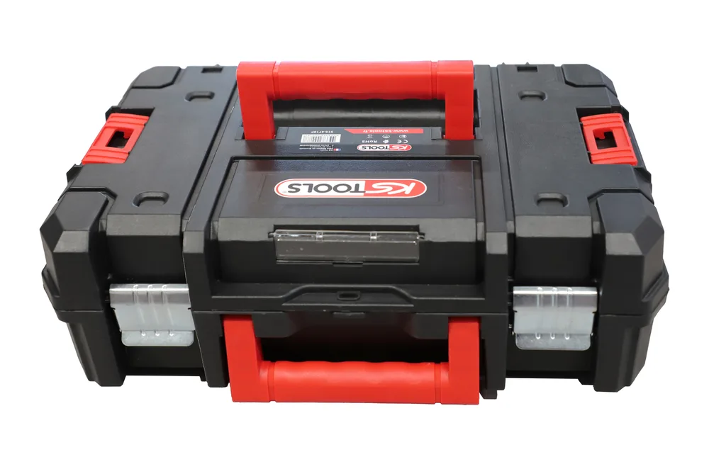 Súprava mini akumulátorového rázového uťahováka 1/2" 18 V, 850 Nm, s 2 akumulátormi a nabíjačkou KS Tools 515.4710F