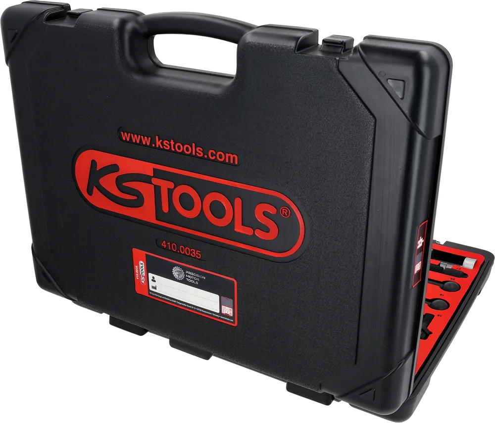 Súprava na aretáciu rozvodov pre Audi, Seat, Škoda a Volkswagen, 34-dielna KS Tools 410.0035