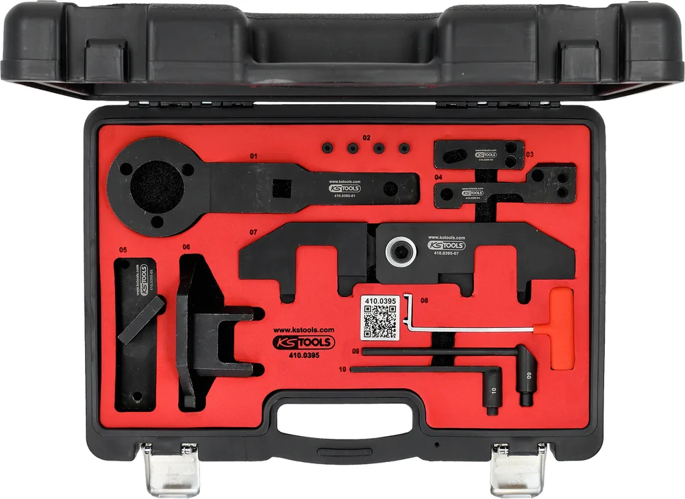 Súprava na aretáciu rozvodov pre Citroën, Peugeot a DS, 16-dielna KS Tools 410.0395