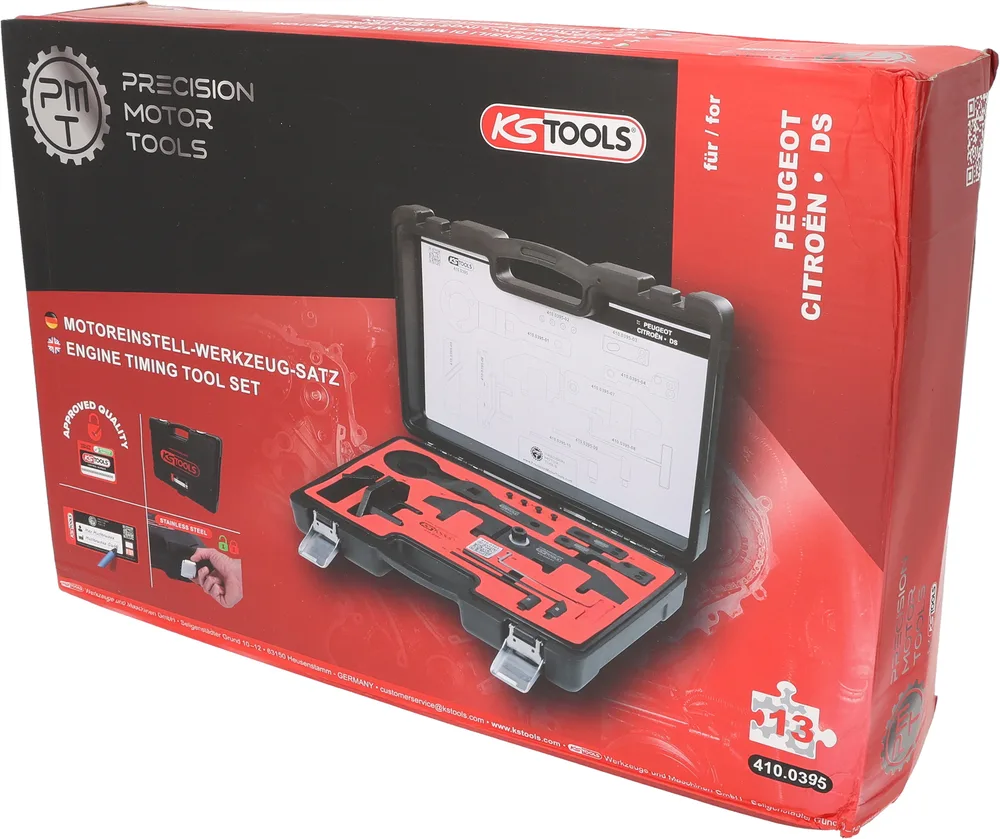 Súprava na aretáciu rozvodov pre Citroën, Peugeot a DS, 16-dielna KS Tools 410.0395