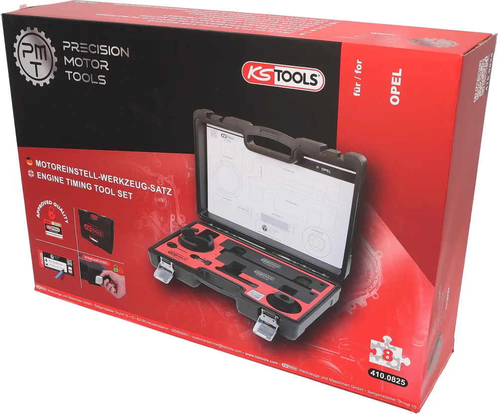 Súprava na aretáciu rozvodov pre Opel, 8-dielna KS Tools 410.0825