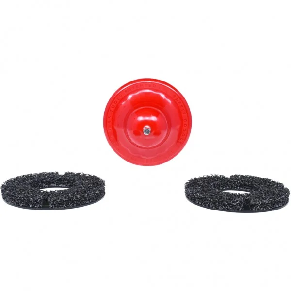 Súprava na čistenie nábojov kolies, Ø 160 mm, vnútorný Ø 75 mm, 4-dielna KS Tools 100.5070
