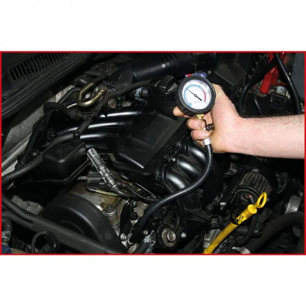 Súprava na meranie kompresie benzínových motorov, 2-dielna KS Tools 152.2067
