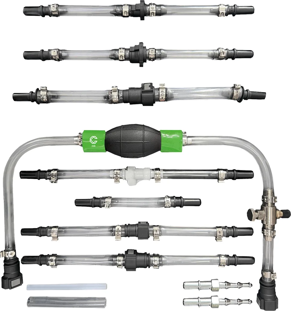 Súprava na odvzdušnenie/predbežné naplnenie naftových motorov, 12-dielna KS Tools 512.5265