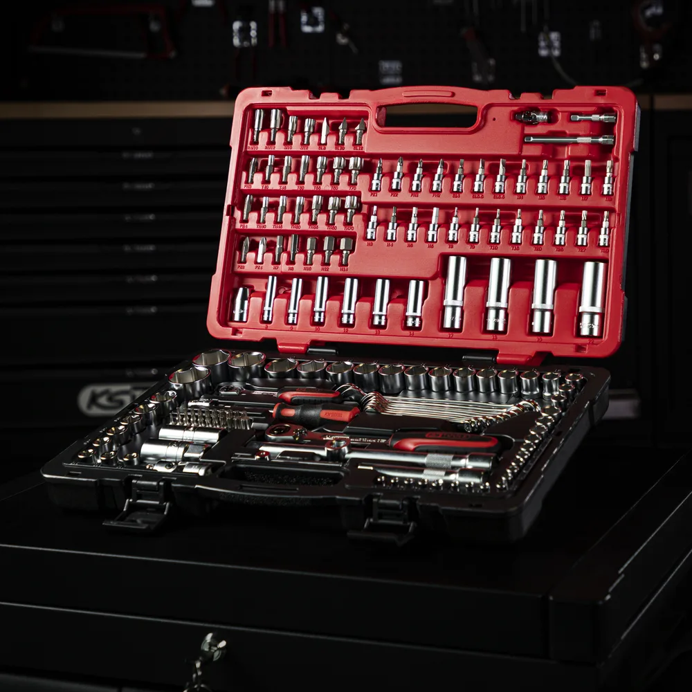 Súprava nástrčných hlavíc a príslušenstva ULTIMATE 1/4" a 1/2", 151-dielna KS Tools 922.0751