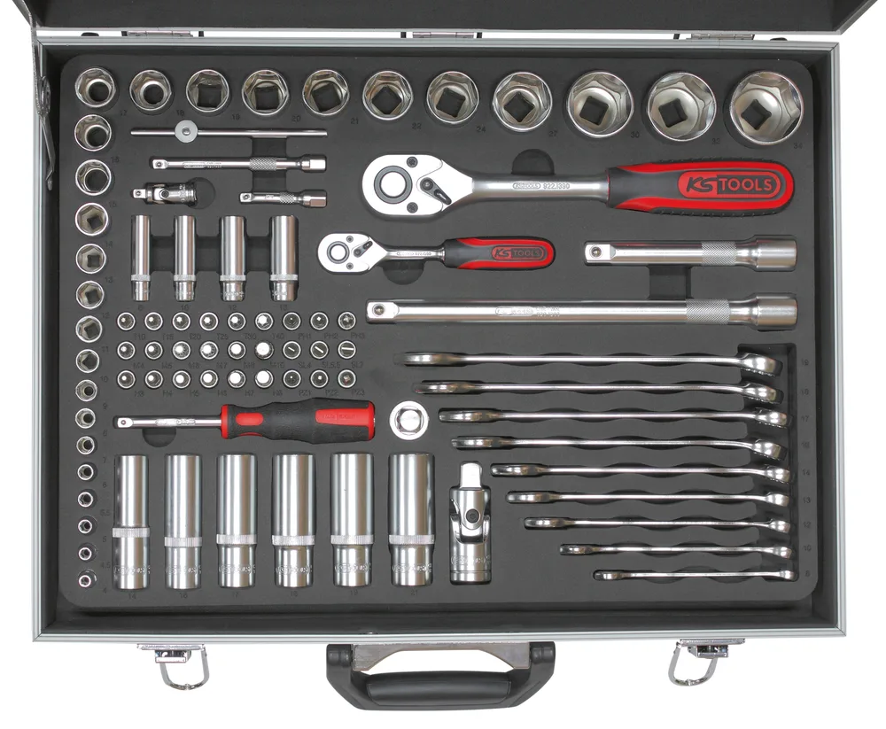 Súprava nástrčných hlavíc a príslušenstva ULTIMATE 1/4" a 1/2", 83-dielna KS Tools 922.0683