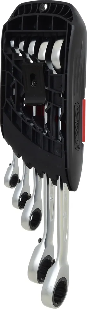 Súprava prepínateľných račňových očkoplochých kľúčov DUO GEAR, 5-dielna KS Tools 503.5905