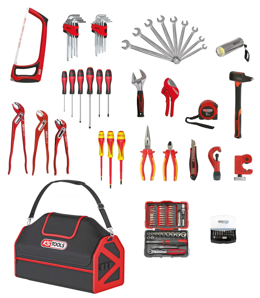 Súprava sanitárnych a vykurovacích nástrojov v taške SMARTBAG XL KS Tools 850.0126F