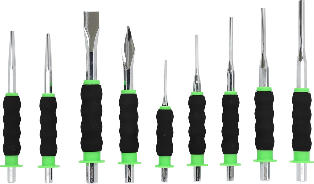 Súprava sekáčov a priebojníkov COMPETITION, 9-dielna KS Tools 512.0409