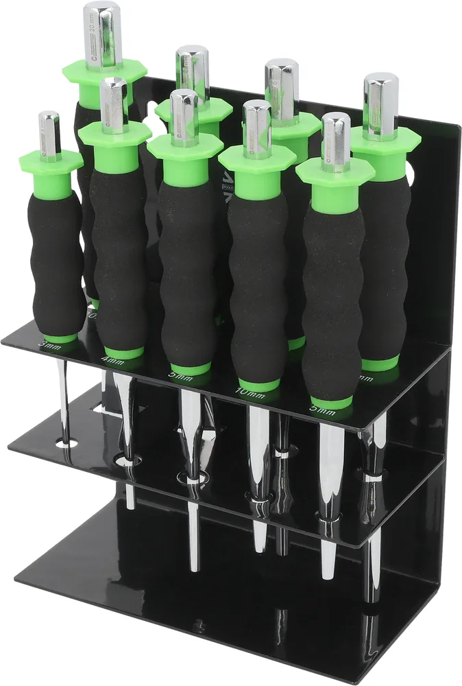 Súprava sekáčov a priebojníkov COMPETITION, 9-dielna KS Tools 512.0409