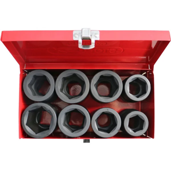Súprava silových šesťhranných nástrčných hlavíc 1", dlhých, 8-dielna KS Tools 515.0308
