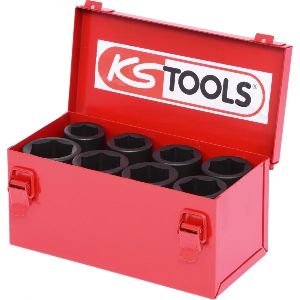 Súprava silových šesťhranných nástrčných hlavíc 3/4", dlhých, 8-dielna KS Tools 515.0510