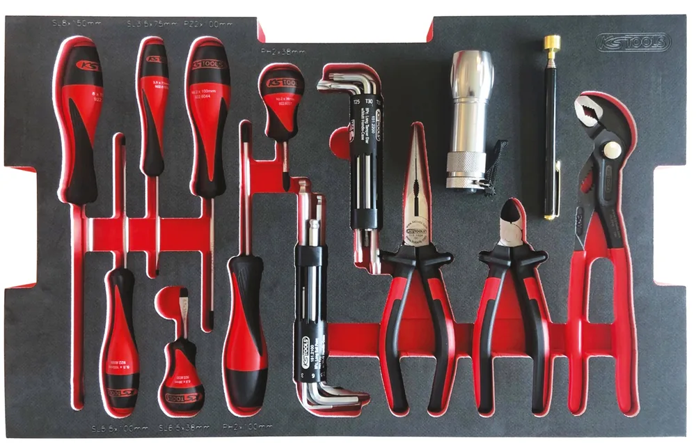 Súprava skrutiek a svoriek pre prepravné boxy SCM, 28 dielov KS Tools 716.0028