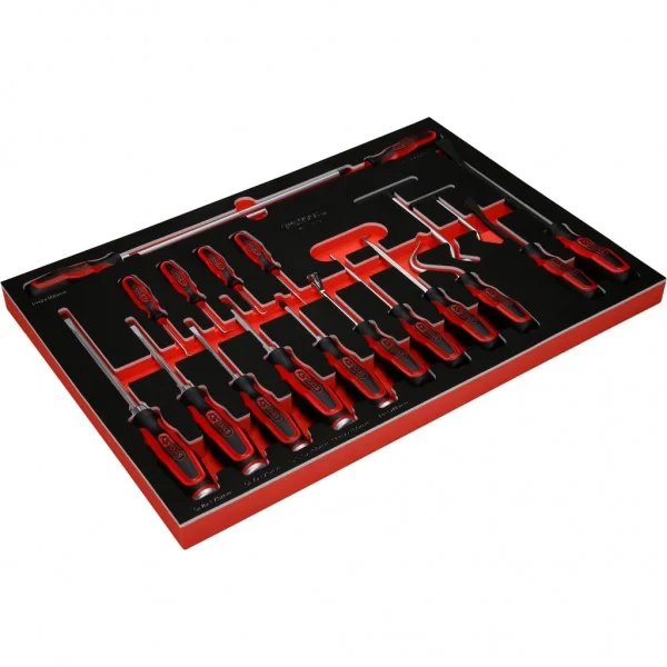 Súprava skrutkovačov / háčikov v penovej vložke, 19-dielna KS Tools 811.1019