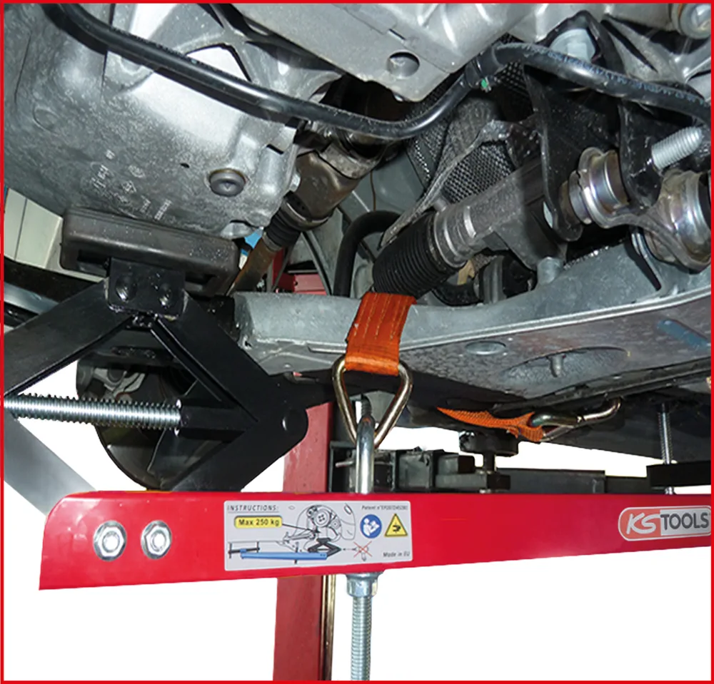 Súprava univerzálnych oporných traverz pre motor, 4-dielna KS Tools 160.0095