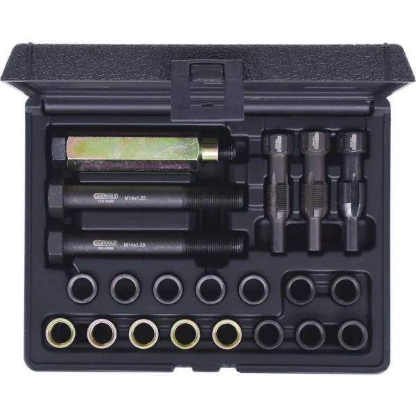 THREADfix súprava na opravu závitov M14 × 1,25 pre zapaľovacie sviečky, 21-dielna KS Tools 150.5080