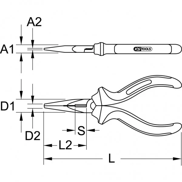 TITANplus telefónne kliešte, 170 mm KS Tools 965.0610