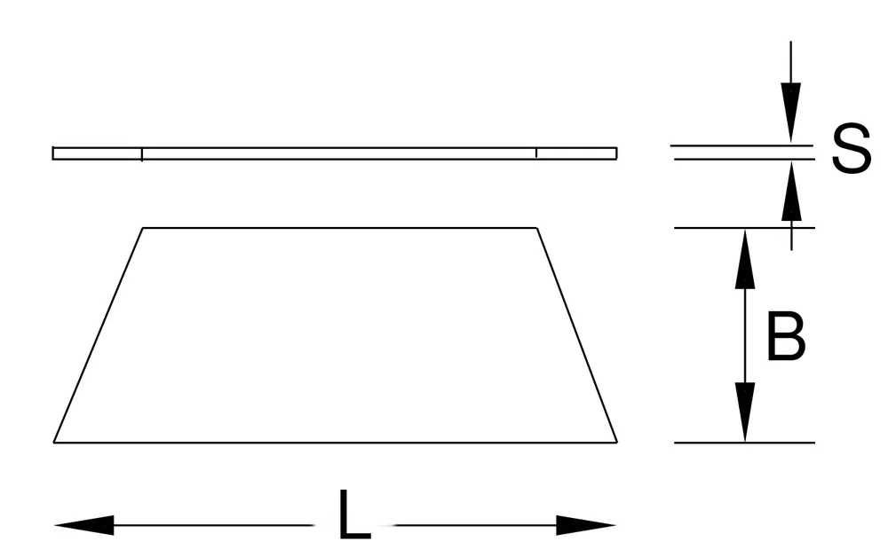 Trapézové čepele, balenie 10 ks KS Tools 907.2206