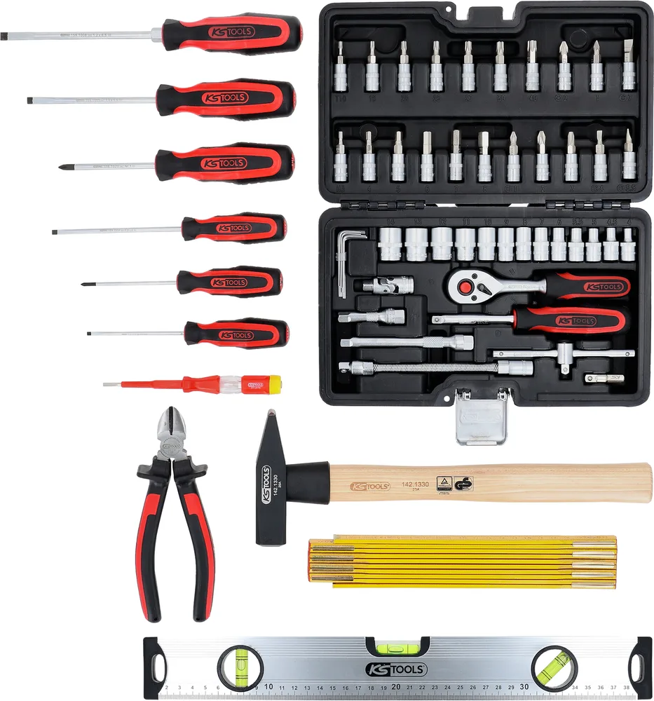 Univerzálna sada náradia 1/4" v taške, 59-dielna KS Tools 850.0059