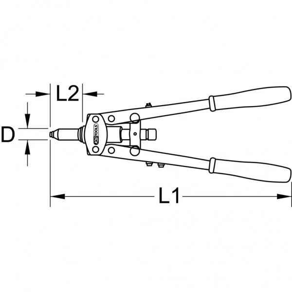 Univerzálne nitovacie kliešte, 510 mm KS Tools 150.9633