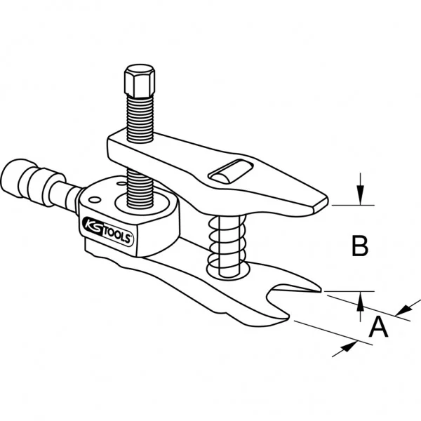 Univerzálny vytláčač guľového kĺbu bez hydraulického valca, 36 mm KS Tools 670.0151