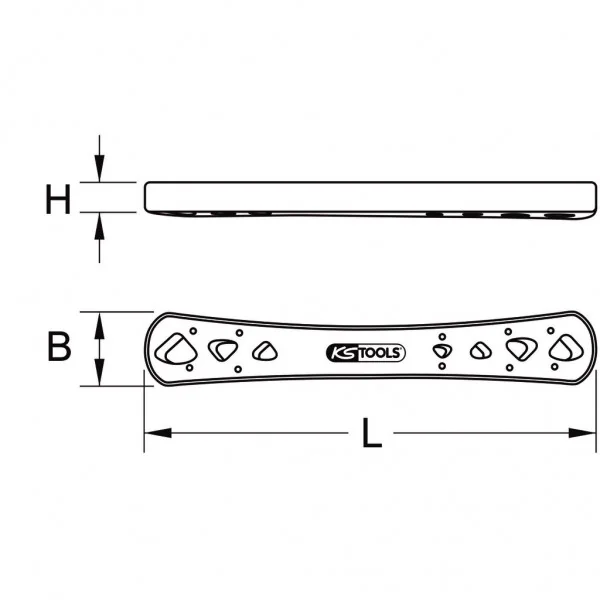 Vyrovnávacie náradie, 248 mm KS Tools 117.1723