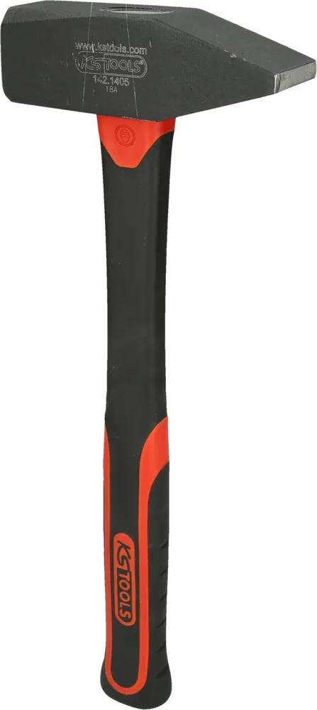 Zámočnícke kladivo s rúčkou zo sklených vlákien, 2000g KS Tools 142.1405