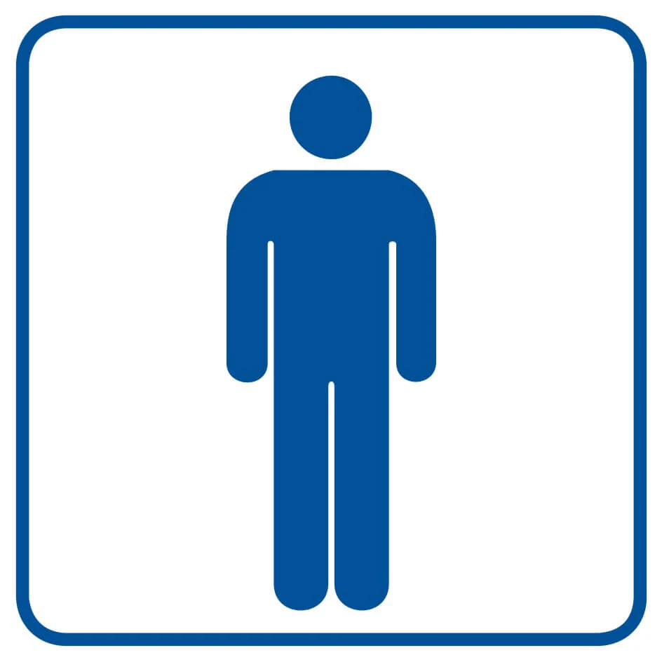 Informačná značka – pánske WC – RA016B2PN