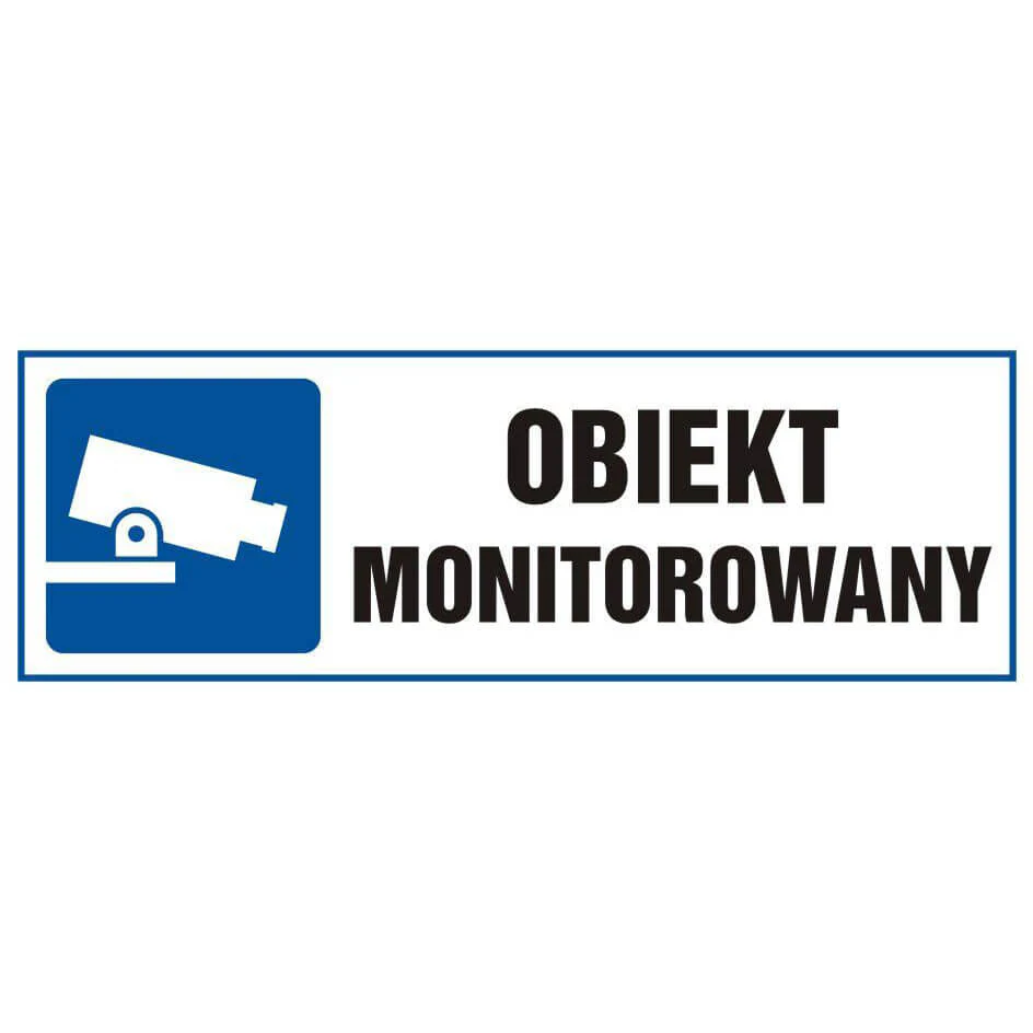 Informačná značka – priestor je monitorovaný – TA002BLPN