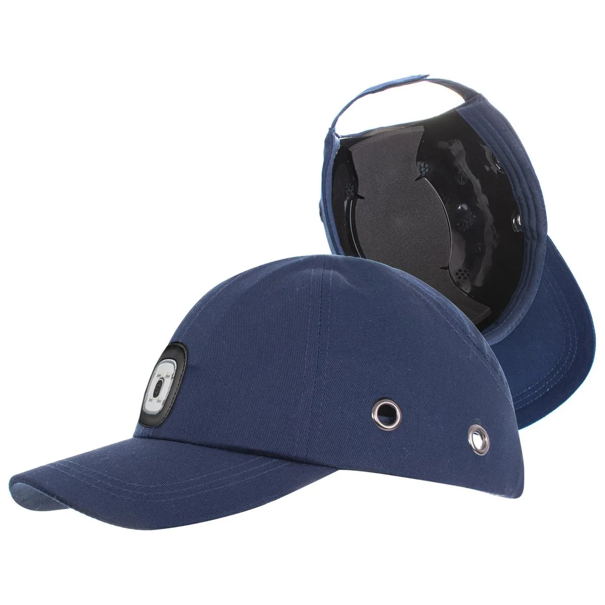 Protinárazová pracovná čiapka Procera BUMPCAP LED – tmavomodrá