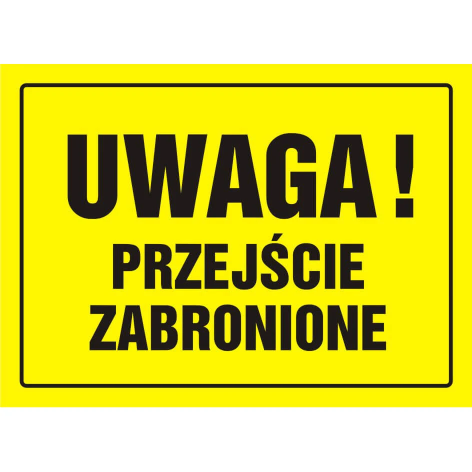 Zákazová značka – priechod zakázaný – OA011DYPN