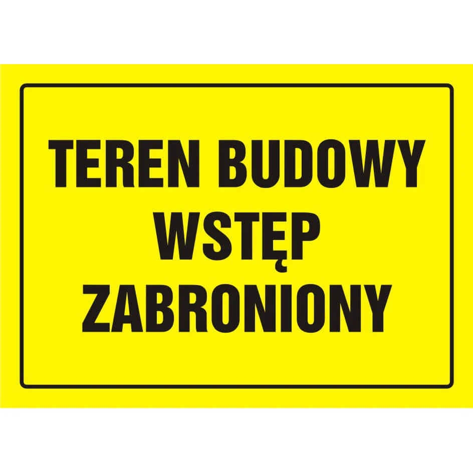 Zákazová značka – stavenisko, vstup zakázaný – OA039DYPN