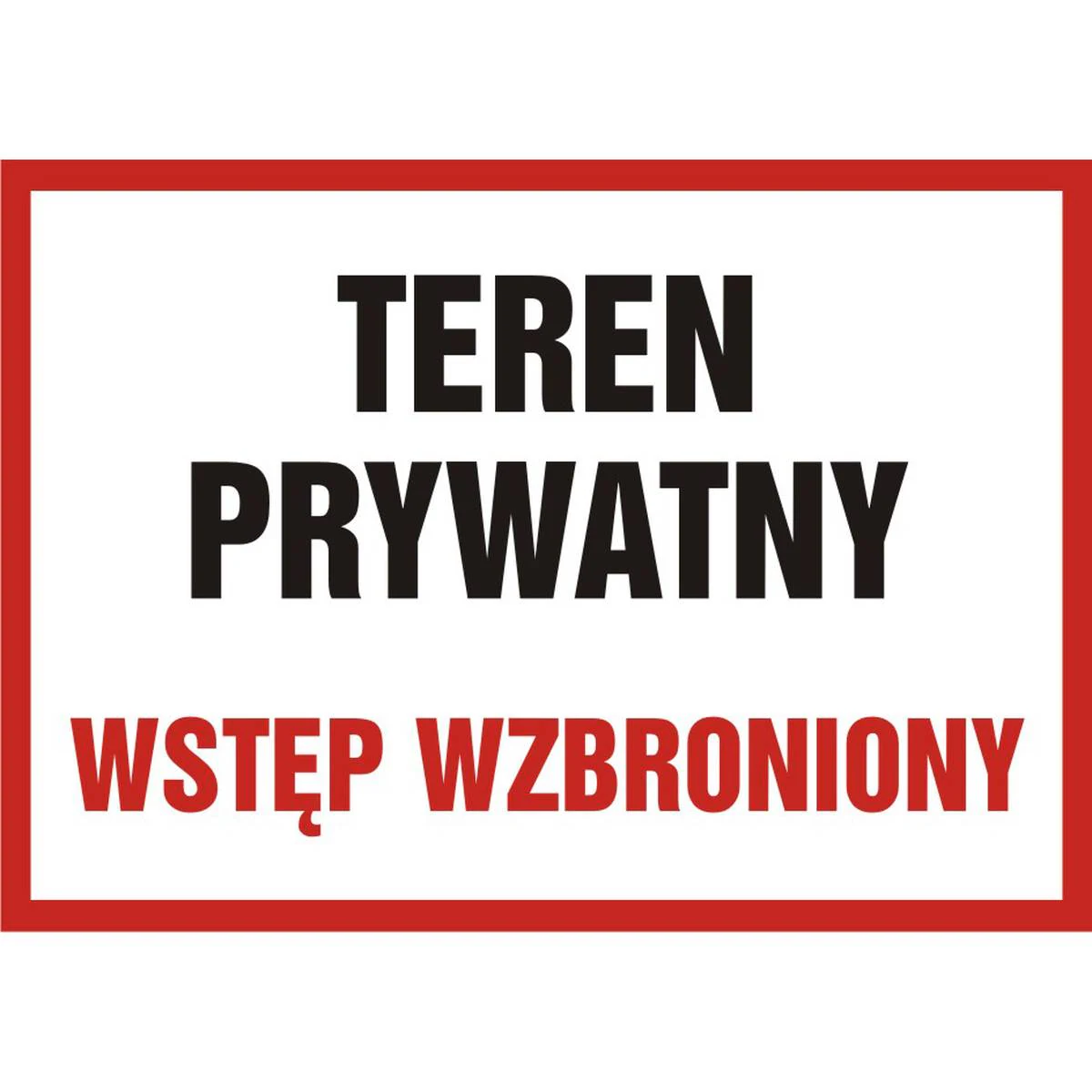 Zákazová značka – súkromný pozemok, vstup zakázaný – PB089DTPN
