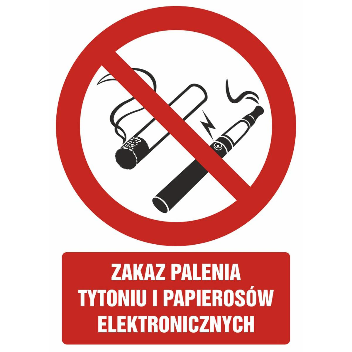 Zákazová značka – zákaz fajčenia tabakových a elektronických cigariet – GC071DJPN