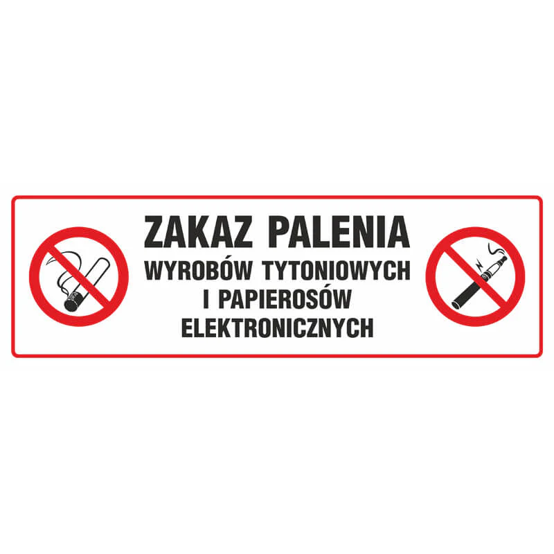 Zákazová značka – zákaz fajčenia tabakových a elektronických cigariet – NE028BHPN