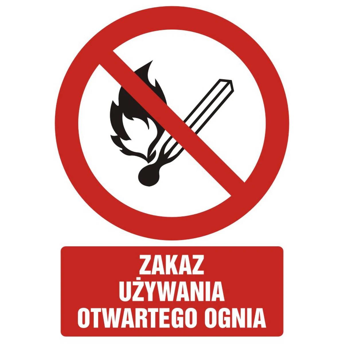 Zákazová značka – zákaz používania otvoreného ohňa – GC054DJPN
