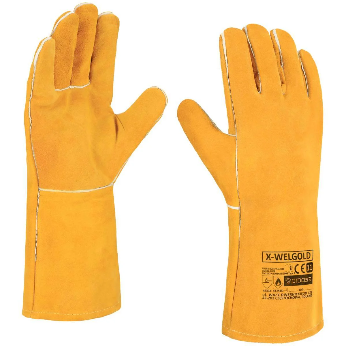 Zváračské rukavice Procera X-WELGOLD