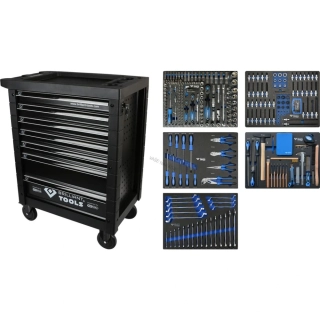Dielenský vozík s 347 dielnou sadou náradia Brilliant Tools BT153347